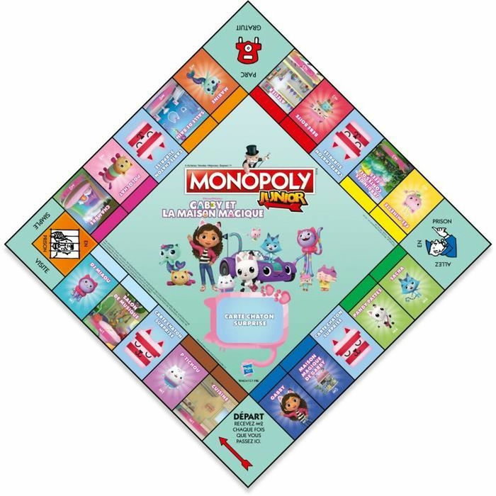Winning Moves Monopoly Junior Gabby et la Maison Magique edition enfant