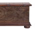 GINER Y COLOMER Buffet coffre en bois de manguier marron bicolore avec détails en fer vieilli - 116x45x40 cm - Artisanal