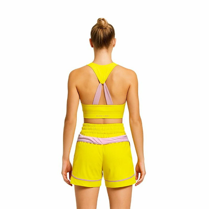 Haut de Sport pour Femme Black Limba Jaune Fitness 37