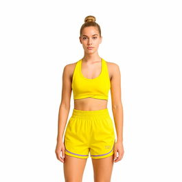 Haut de Sport pour Femme Black Limba Jaune Fitness 37
