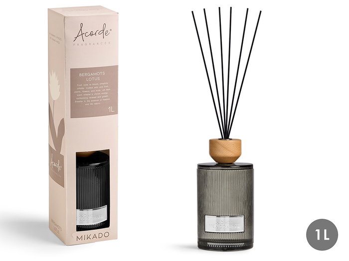 ACORDE Mikado Redondo Bergamotes et Lotus, lot de 4 x 1000ml ACORDE Mikado Redondo Bergamotes et Lotus, lot de 4 x 1000ml