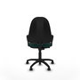 PIQUERAS Y CRESPO Chaise de bureau Algarra, similicuir vert bouteille