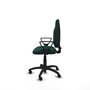 PIQUERAS Y CRESPO Chaise de bureau Algarra, similicuir vert bouteille