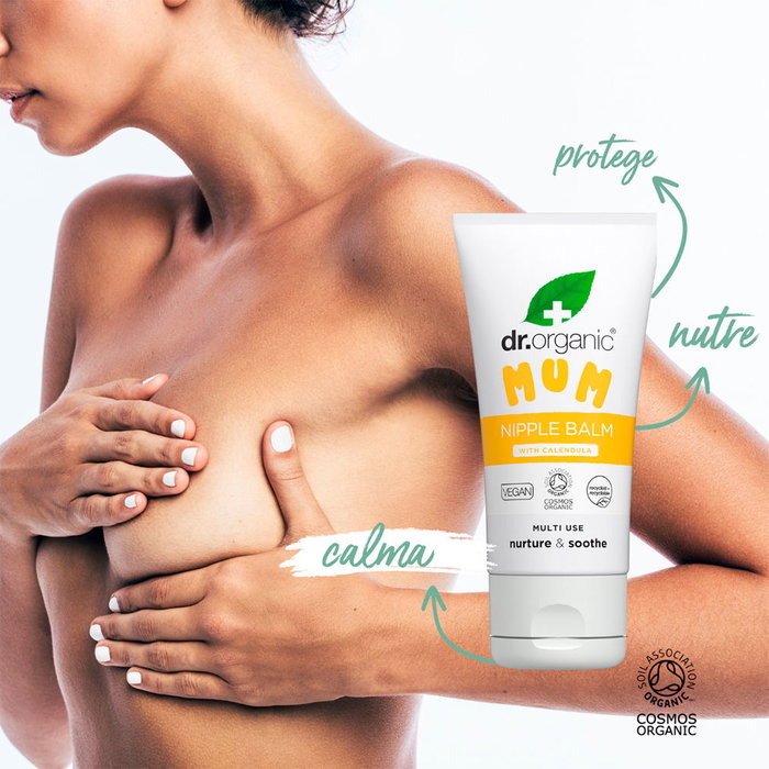 Dr. Organic Baume pour tétons, 30 ml - Soin naturel et bio pour l'allaitement et peau sèche