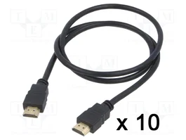 LANBERG Câble HDMI 1m, 4K, ARC, CEC 2.0, noir