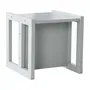 Roba Tabouret Évolutif Enfant - 3 Hauteurs (14/18/29 cm) - Style Campagne - Gris - Capacité 60 kg - Conforme EN 71-1:2014
