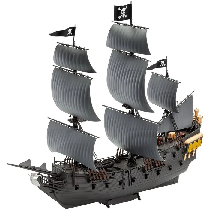 Revell - Maquette à construire Click System Black Pearl Pirates des Caraïbes - Sans colle - Pièces pré-peintes