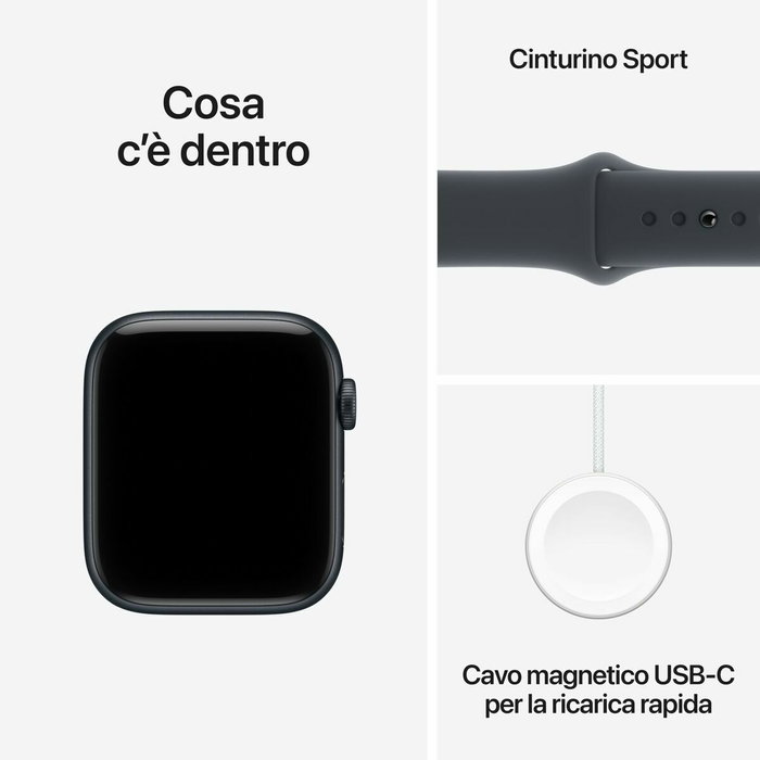 Montre intelligente Apple MEPJ4QL/A Noir Ø 44 mm