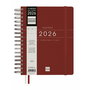 Agenda Finocam Bordeaux quarto 15,5 x 21,7 cm