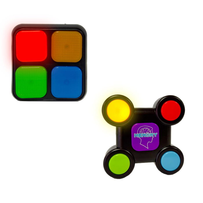 TACHAN Display de Jeu de Mémoire de Poche - 2 Modèles, 24 Unités - Version Multilingue (Anglais, Français, Allemand, Italien, Portugais, Espagnol) - À partir de 3 ans