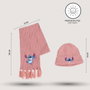 Cerdá Tu:T.Unica - Ensemble 2 pièces avec écharpe Stitch - Coloris rose - À partir de 3 ans