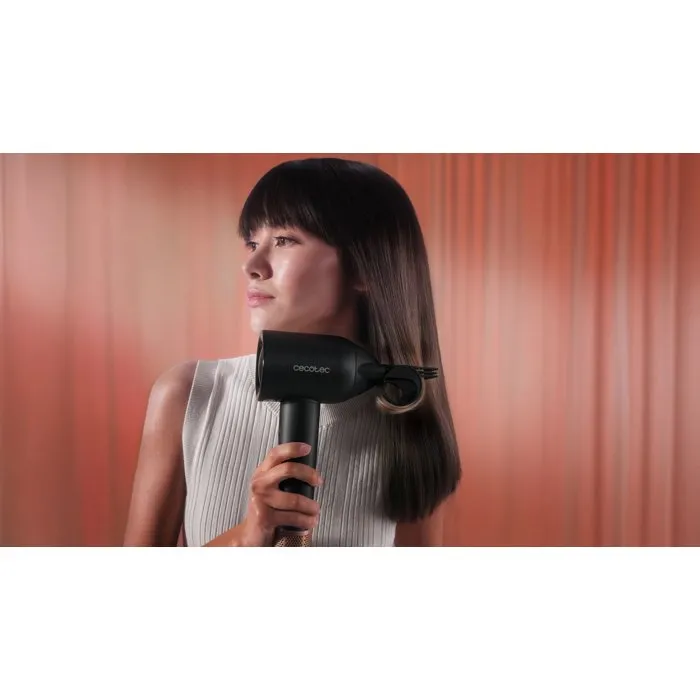 Cecotec DryGlam Waves Champagne Sèche-cheveux 1600 W avec Technologie Plasma et Têtes Coanda 4 en 1