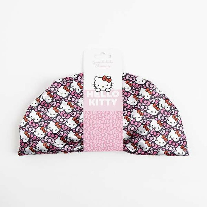 Bonnet de Douche Hello Kitty Rose
