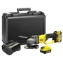 STANLEY FATMAX Meuleuse sans fil 125 mm 18V, 2 batteries 4 Ah + chargeur 2 A, référence SFMCG400M2K-QW
