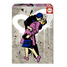 Educa Puzzle Le Baiser par TV Boy 1000 Pièces 68 x 48 cm pour Adultes