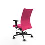 Piqueras Y Crespo Silla Albacete Confidente Rosa avec mécanisme Sincro et bras 1D