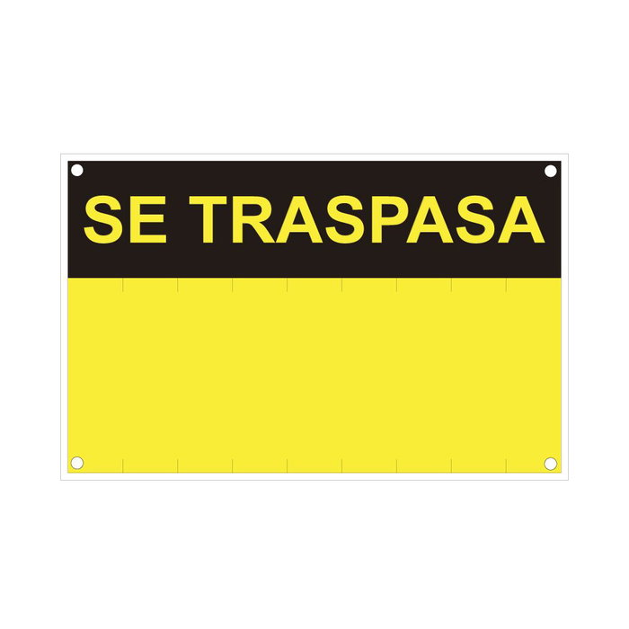 Normaluz Panneau informatif « se traspasa » 35x45cm en PVC Normaluz Panneau informatif « se traspasa » 35x45cm en PVC