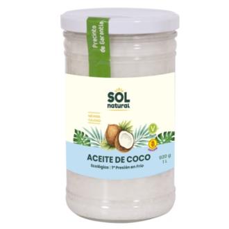 SOLNATURAL Huile de coco vierge extra BIO 1L SOLNATURAL Huile de coco vierge extra BIO 1L