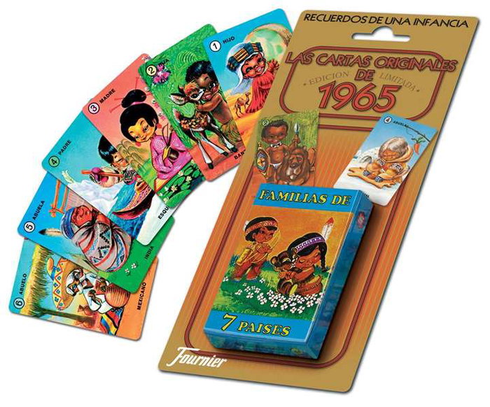 Fournier Jeu de Cartes Éducatif pour Enfants - Famille de 7 Pays - À Partir de 4 Ans