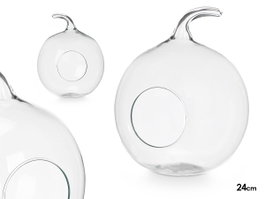 GIFTDECOR Pomme en Cristal avec Trou 24cm Transparente