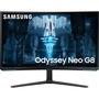 Samsung LS32BG850NP Ecran Gaming Odyssey G8 32 Pouces Noir - Ecran plat 4K UHD, 240 Hz, 1ms, HDMI, DisplayPort, HDR 600, AMD FreeSync Premium Pro