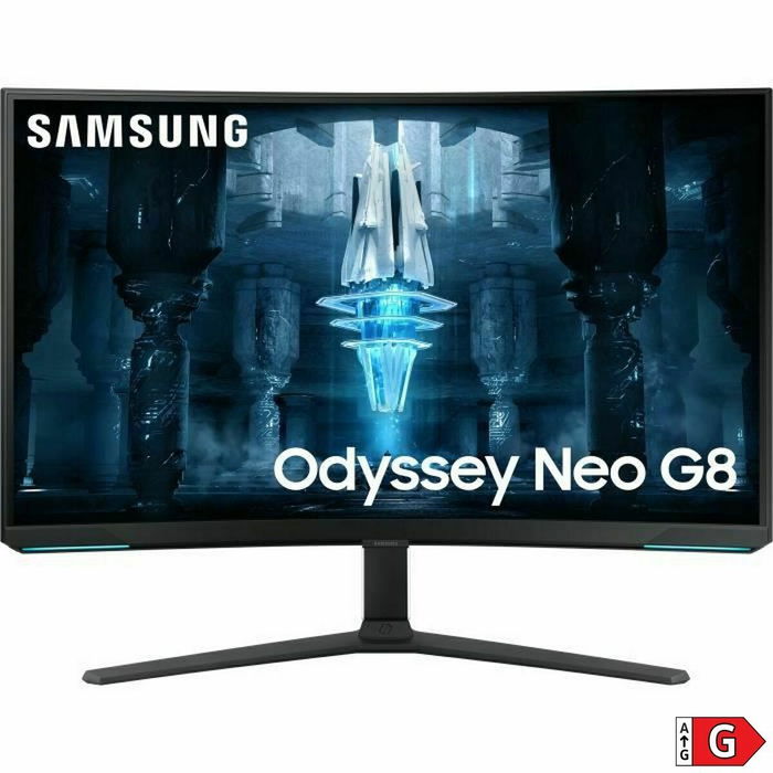 Samsung LS32BG850NP Ecran Gaming Odyssey G8 32 Pouces Noir - Ecran plat 4K UHD, 240 Hz, 1ms, HDMI, DisplayPort, HDR 600, AMD FreeSync Premium Pro