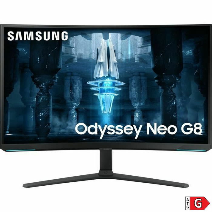 Samsung LS32BG850NP Ecran Gaming Odyssey G8 32 Pouces Noir - Ecran plat 4K UHD, 240 Hz, 1ms, HDMI, DisplayPort, HDR 600, AMD FreeSync Premium Pro