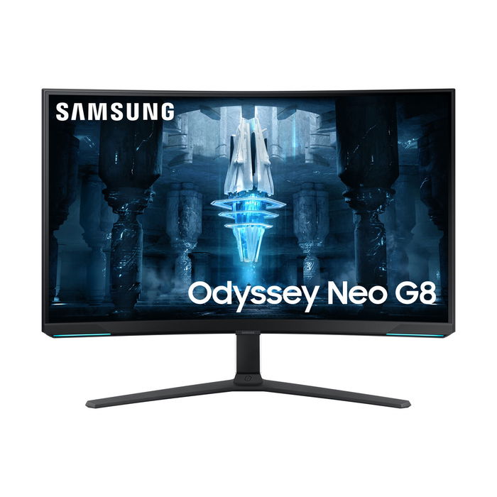 Samsung LS32BG850NP Ecran Gaming Odyssey G8 32 Pouces Noir - Ecran plat 4K UHD, 240 Hz, 1ms, HDMI, DisplayPort, HDR 600, AMD FreeSync Premium Pro
