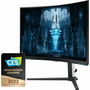 Samsung LS32BG850NP Ecran Gaming Odyssey G8 32 Pouces Noir - Ecran plat 4K UHD, 240 Hz, 1ms, HDMI, DisplayPort, HDR 600, AMD FreeSync Premium Pro