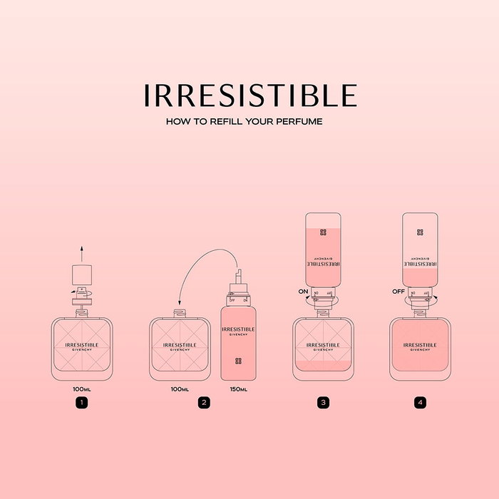 Givenchy Irresistible Eau de Parfum - Flacon Vaporisateur Rechargeable 100 ml - Fragrance Florale Fruitée Boisée pour Femme