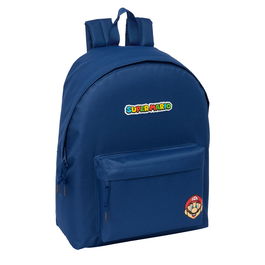 Cartable Super Mario Mamma mia Rouge Blue marine 33 x 42 x 15 cm