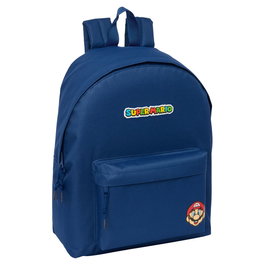 Super Mario Bros Sac à dos Mochila Mamma Mia 33 x 15 x 42 cm avec poche frontale à fermeture éclair, bretelles et dos ergonomiques et rembourrés