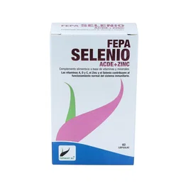 Fepadiet Fepa-Selenio Acde 60 Gélules - Complément Alimentaire Vitamines A, C, D, E, Zinc et Sélénium