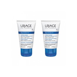 Uriage Bariéderm Crème Mains Réparatrice et Protectrice - Lot de 2 Tubes de 50 ml