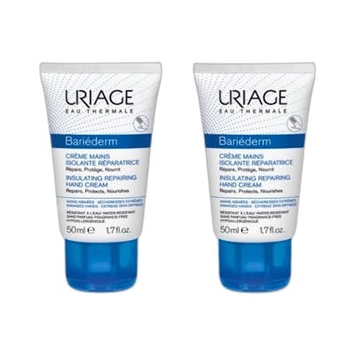 Uriage Bariéderm Crème Réparatrice pour les Mains Pack de 2 x 50 ml