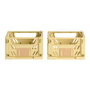 Day Lot de 2 boîtes de rangement pliables jaune sable