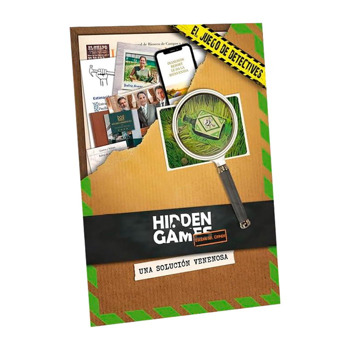 Hidden Games Caso 3 - Una Solución Venenosa Pjt106Sp90 - Jeu d'enquête en espagnol - À partir de 14 ans Hidden Games Caso 3 - Una Solución Venenosa Pjt106Sp90 - Jeu d'enquête en espagnol - À partir de 14 ans