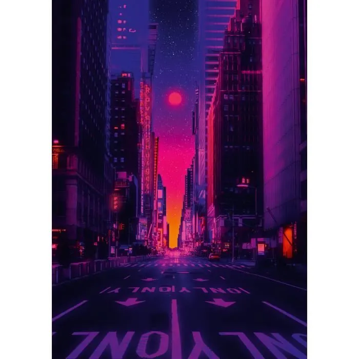 Ravensburger Puzzle 1000 pièces - Les néons de New York - Puzzle 70 x 50 cm - À partir de 12 ans Ravensburger Puzzle 1000 pièces - Les néons de New York - Puzzle 70 x 50 cm - À partir de 12 ans