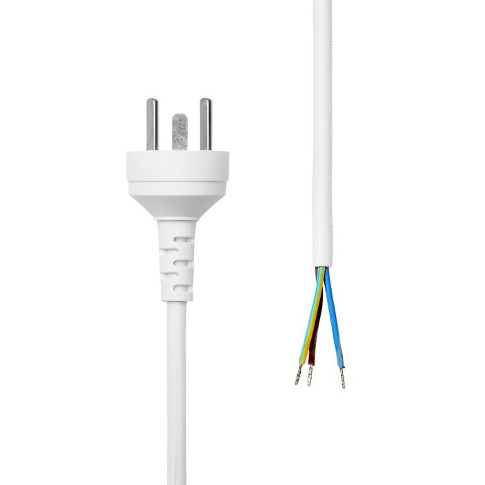 MicroConnect Câble d'alimentation Type K EDB Extrémité ouverte 7m Blanc MicroConnect Câble d'alimentation Type K EDB Extrémité ouverte 7m Blanc