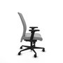Piqueras Y Crespo Albacete Chaise de bureau exécutive, Gris clair, Mécanisme Synchrone