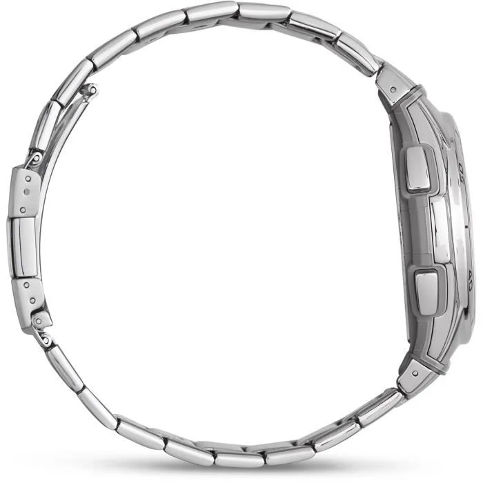 Casio Waveceptor Montre Homme Sport Acier Inoxydable Mouvement Quartz Cadran Gris Boîtier Rond