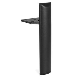 Q&Q Poteau métallique de support H120-170, réglable en hauteur, finition noir mat