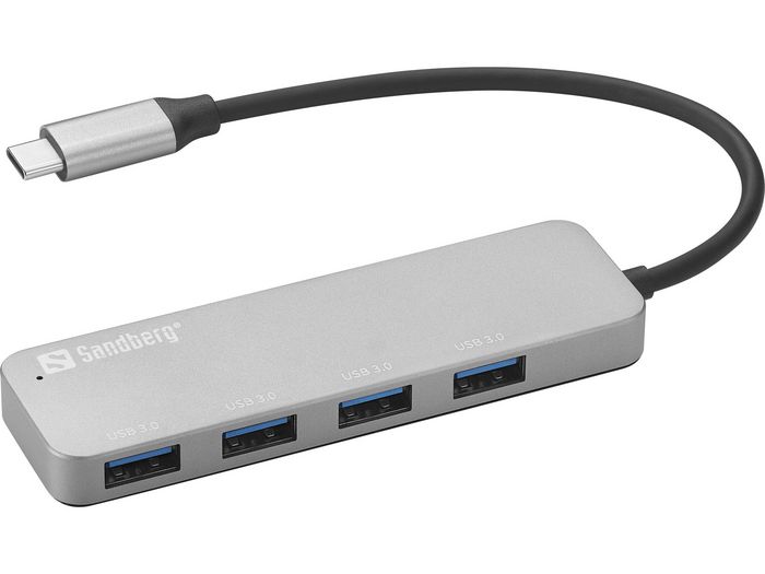 Sandberg USB-C to 4 x USB 3.0 Hub SAVER Sandberg USB-C to 4 x USB 3.0 Hub SAVER