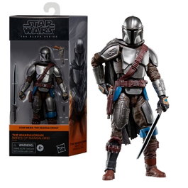 Hasbro Star Wars The Black Series - Figurine articulée The Mandalorian (15 cm) avec sabre laser et accessoires