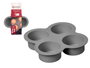 Kinvara Moule Air Fryer Silicone Gris 4 Compartiments 13,8x13,8x3 cm (Set de 24)