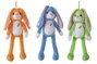 Creaciones Llopis - Peluche lapin oreilles velcro 45 cm, assortiment de 6 couleurs, en polyester, pour enfants dès 3 ans