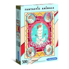 Clementoni Puzzle Fantastic Animals, Lamas, 500 pièces