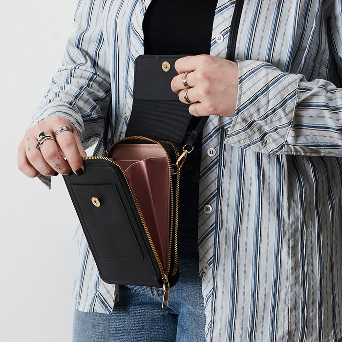Be Mix Sacoche bandoulière pour smartphone avec fenêtre tactile Be Mix Sacoche bandoulière pour smartphone avec fenêtre tactile