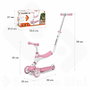 Mondo On&Go Scribble 5-en-1 Draisienne évolutive, Noir / Rose