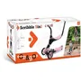 MONDO Draisienne On&Go Scribble 5-en-1 évolutive, transformable en trottinette, pliable, cadre acier, pour enfants 12 mois à 5 ans (50 kg) - Noir / Rose